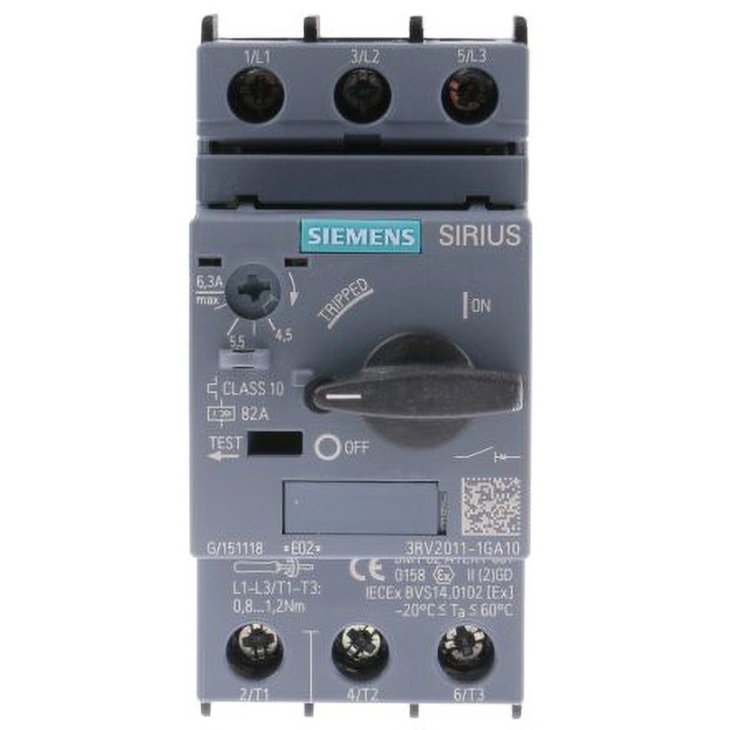 3RV2011-1GA10 モータプロテクタ Siemens 1個 SIEMENS 【通販モノタロウ】