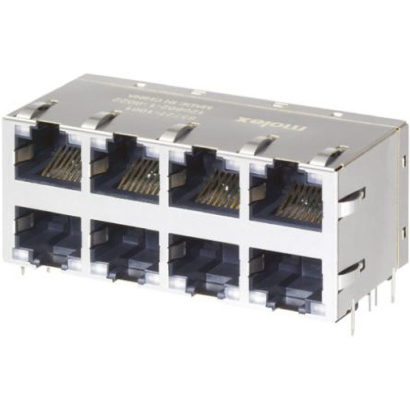 85727-1003 モジュラーコネクタ Mole×8P8C極 Cat5， Cat5e ライトアングル スルーホール メス 日本モレックス(molex) 1個 85727-1003