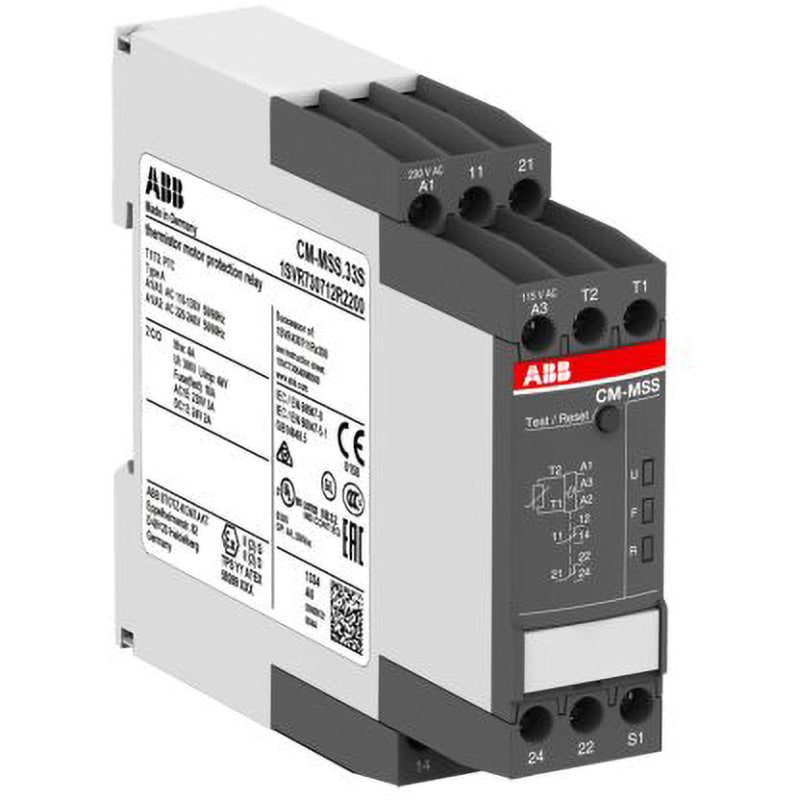 1SVR730712R2200 モニタリングリレー ABB DPDT 110→130V ac、220→240V ac 22.5mm ABB 1個 1SVR730712R2200