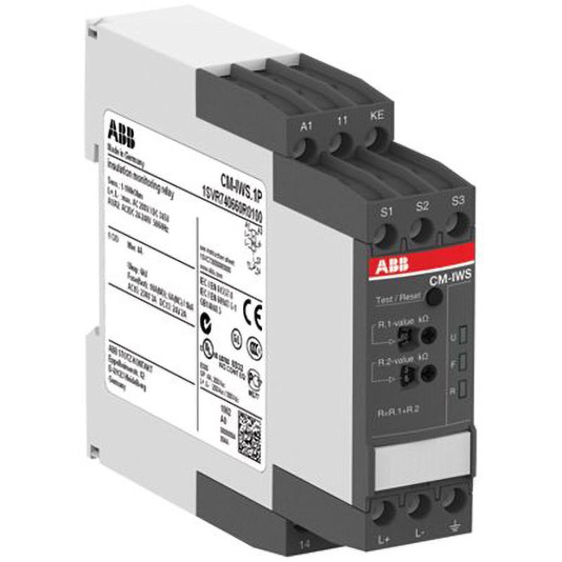 1SVR740660R0100 モニタリングリレー ABB DPDT 24→240V ac/dc 22.5mm ABB 1個 1SVR740660R0100