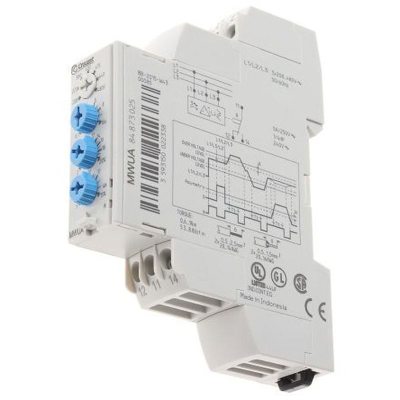 84873025 モニタリングリレー Crouzet SPDT 208→480V ac 17.5mm 1個 CROUZET 【通販モノタロウ】 24,405円