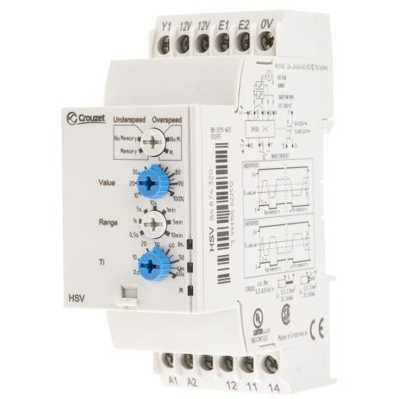 84874320 モニタリングリレー Crouzet SP-NO/NC 24→240V ac/dc 35mm 1個 CROUZET 【通販モノタロウ】