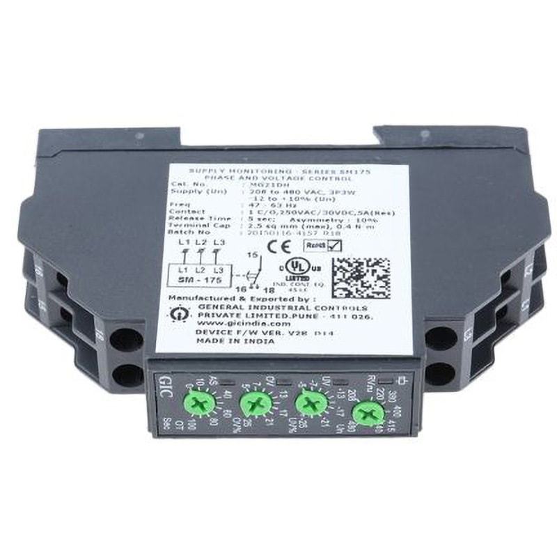 MG21DH モニタリングリレー GIC SPDT 208→480V ac 59mm GIC 1個 MG21DH