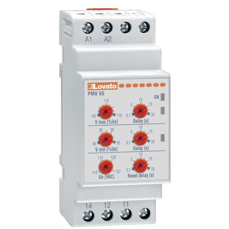 PMV55A240 モニタリングリレー Lovato SPDT 208→240V ac 64.9mm 1個 Lovato 【通販モノタロウ】