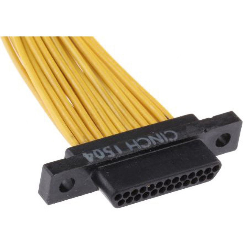 DB0000300E252B0 リード付Micro D-subコネクタ Cinch DCDAシリーズ 1.27mmピッチ  ストレート オス CINCH 1個 DB0000300E252B0