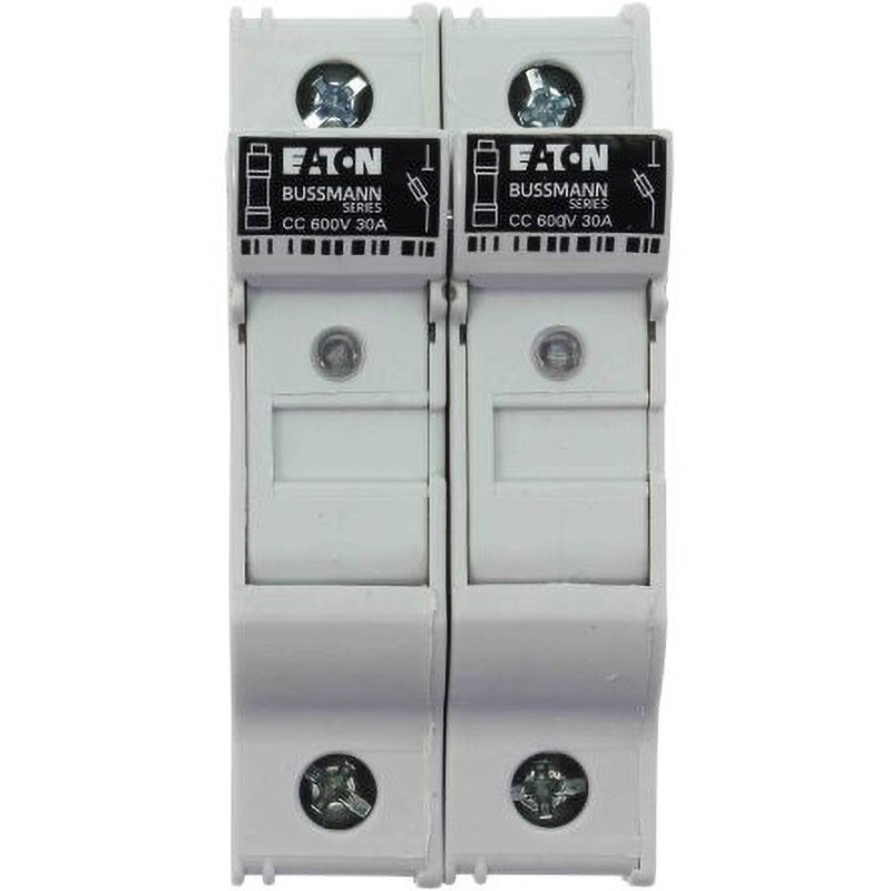 CHCC2DIU レールマウントヒューズホルダ Cooper Bussmann 30A CH， 600V COOPER BUSSMANN DC48V 適合ヒューズ管サイズΦ10×38mm 1箱(6個) CHCC2DIU