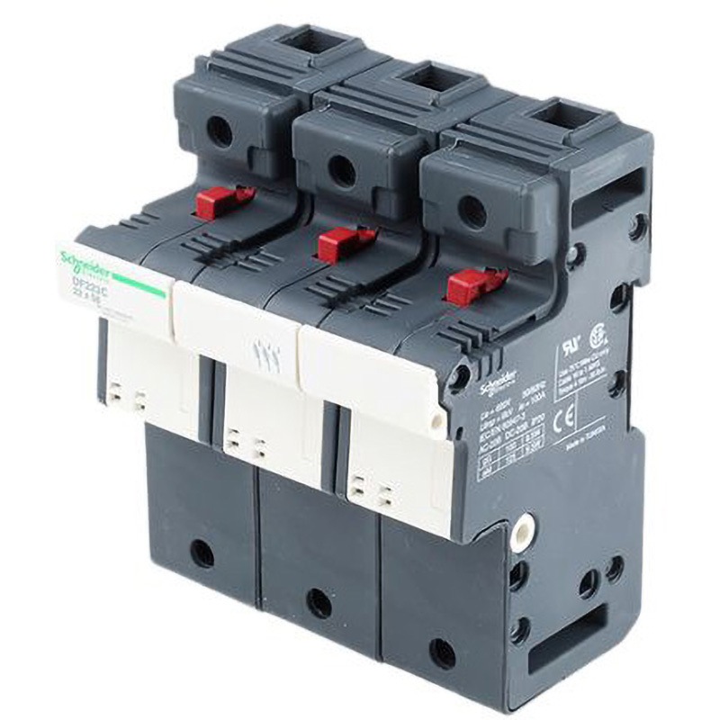 DF223C レール取り付けヒューズホルダ Schneider Electric 125A， 690V