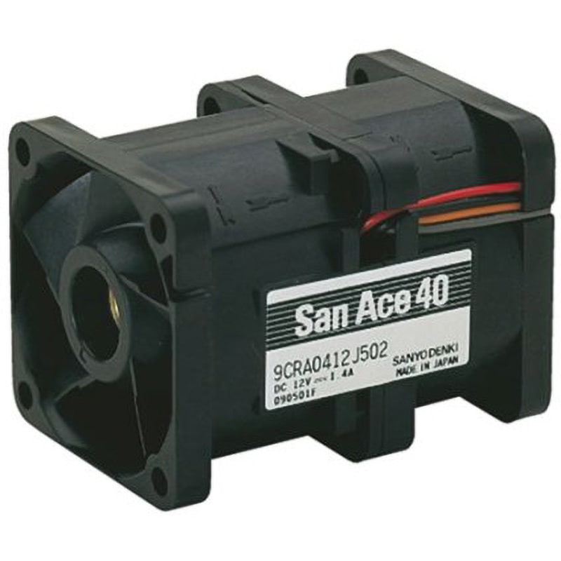 9CRA0412K501 山洋電気 San Ace 軸流ファン 電源電圧：12V dc 40×40×56mm (San Ace 9CRAシリーズ) 角型 1個 山洋電気 【通販モノタロウ】