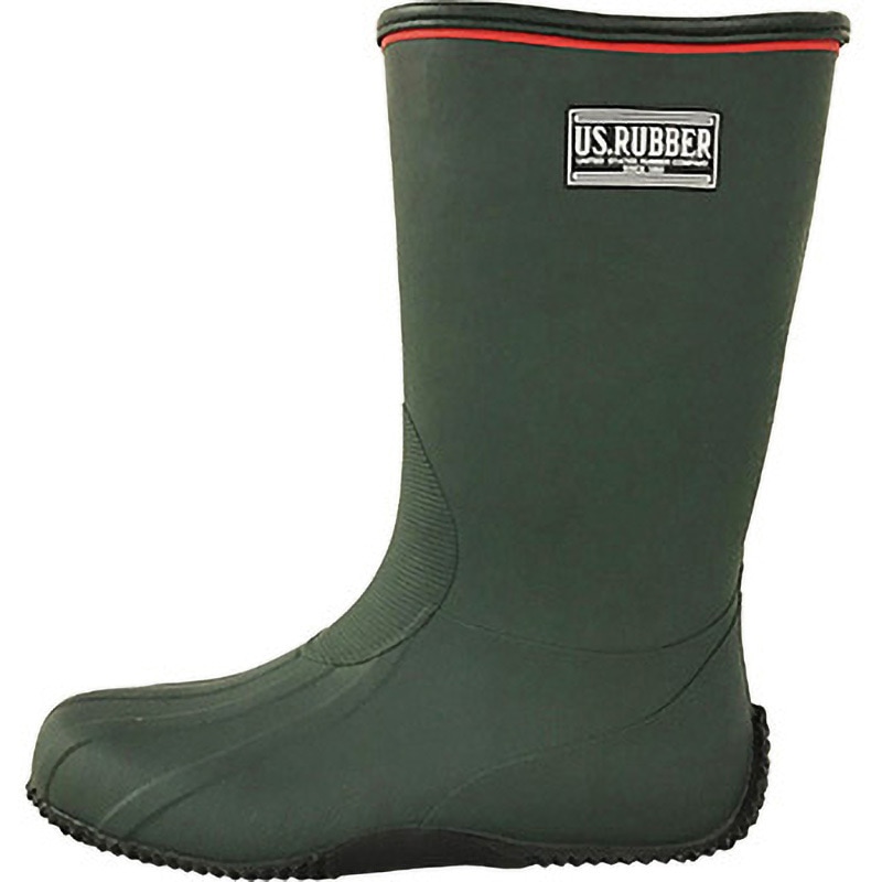 オカモト RMA-1903 U.S.RUBBER 耐アルカリ長靴 オカモト カーキ色 サイズ25cm