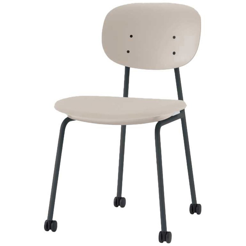 KLD-710PV-T1H9 オリカチェア ネスティングタイプ DUOtone＜配送時組立サービス付＞ イトーキ キャスターあり ベージュ 高さ785mm幅470mm奥行540mm  KLD-710PV-T1H9