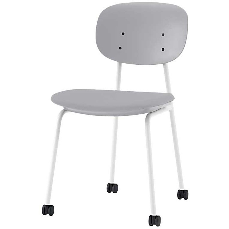 KLD-710PV-W9GN オリカチェア ネスティングタイプ DUOtone＜配送時組立サービス付＞ イトーキ キャスターあり グレー 高さ785mm幅470mm奥行540mm  KLD-710PV-W9GN