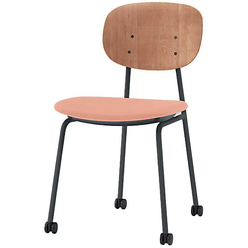 KLD-730C-TTM6 オリカチェア ネスティングタイプ WOODtone セットカラー：TT 座：布地張り＜配送時組立サービス付＞ 1台 イトーキ 【通販モノタロウ】