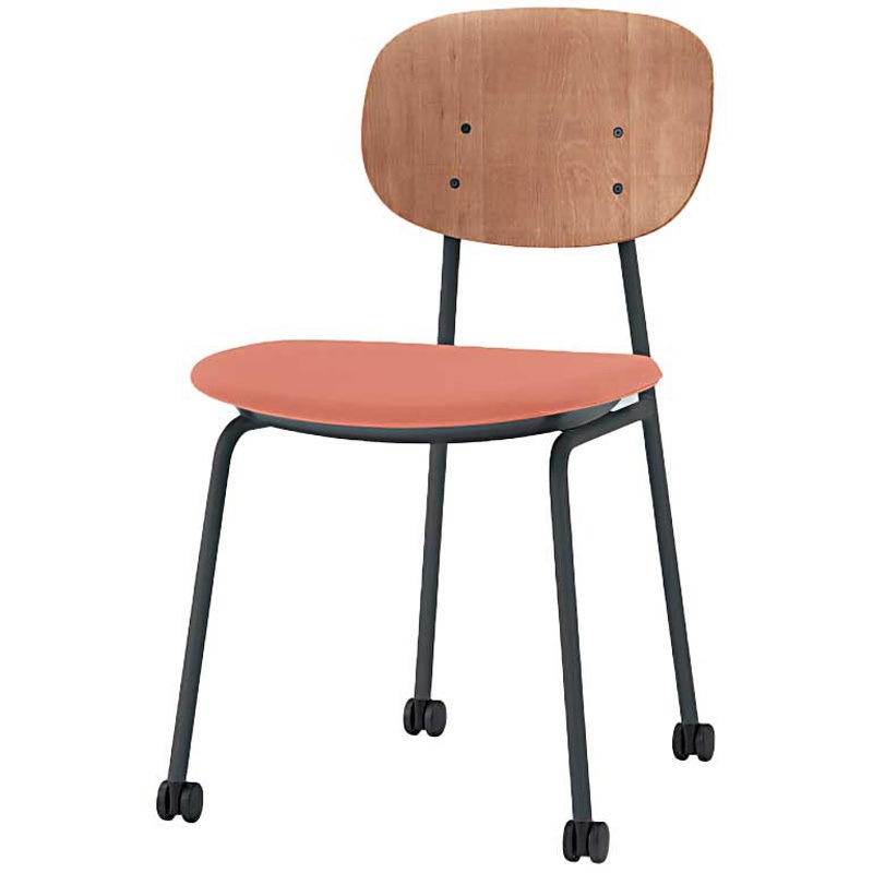 KLD-730C-TTD3 オリカチェア ネスティングタイプ WOODtone セットカラー：TT 座：布地張り＜配送時組立サービス付＞ 1台 イトーキ 【通販モノタロウ】