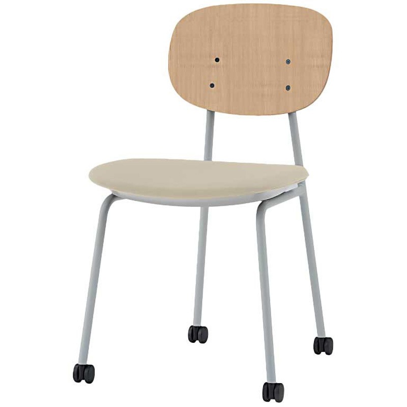 KLD-730C-GDF6 オリカチェア ネスティングタイプ WOODtone セットカラー：GD 座：布地張り＜配送時組立サービス付＞ 1台 イトーキ 【通販モノタロウ】 28,587円