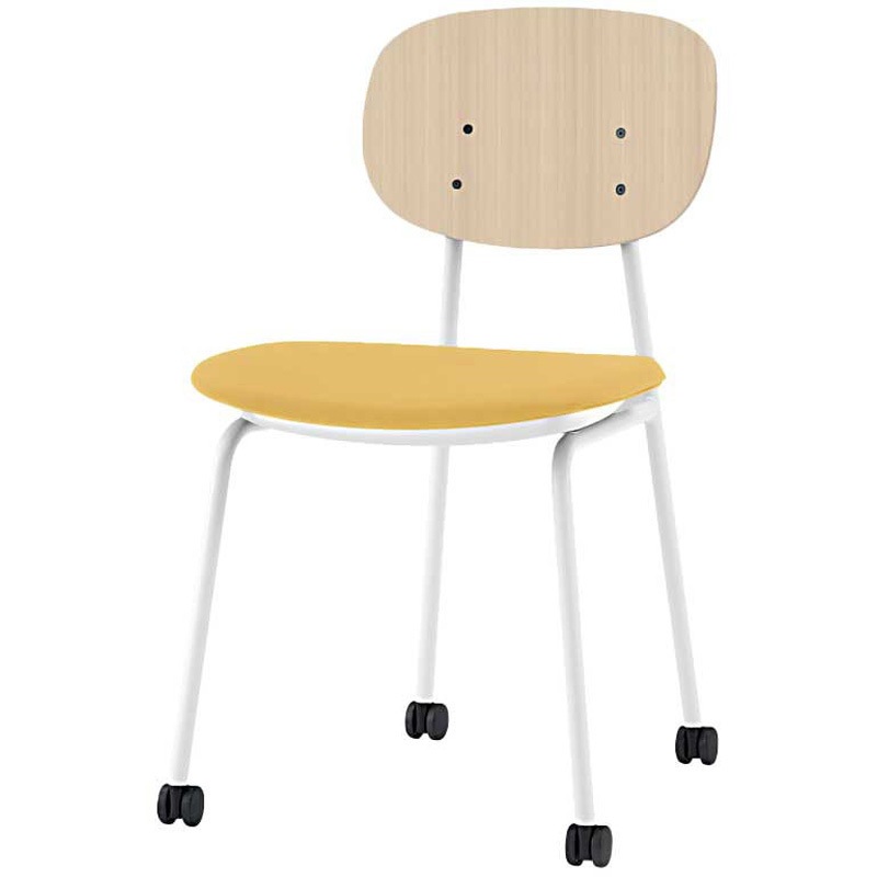 KLD-730C-WAY5 オリカチェア ネスティングタイプ WOODtoneセットカラー：WA  座：布地張り＜配送時組立サービス付＞ 1台 イトーキ 【通販モノタロウ】