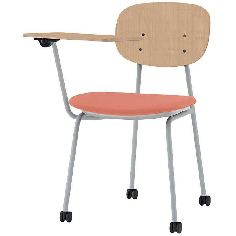 KLD-732C-GDD3 オリカチェア テーブル付ネスティングタイプ WOODtone セットカラー：GD 座：布地張り＜配送時組立サービス付＞ 1台 イトーキ 【通販モノタロウ】