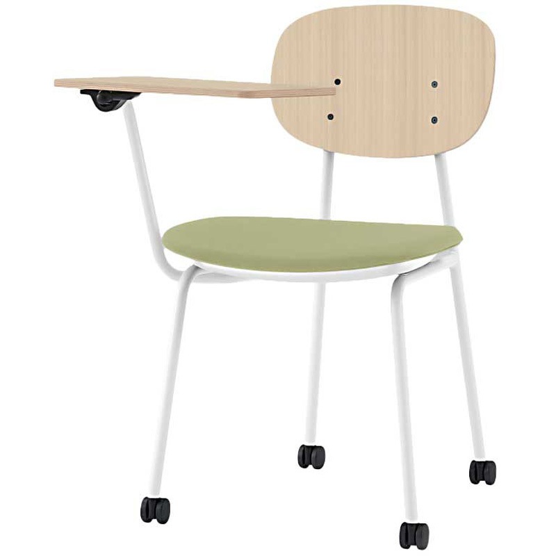 KLD-732C-WAL8 オリカチェア テーブル付ネスティングタイプ WOODtoneセットカラー：WA  座：布地張り＜配送時組立サービス付＞ 1台 イトーキ 【通販モノタロウ】