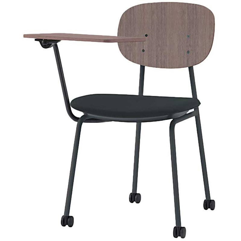 KLD-732DK-TNT1 オリカチェア テーブル付ネスティングタイプ WOODtoneセットカラー：TN  座：ウレタンレザー張り＜配送時組立サービス付＞ 1台 イトーキ 【通販モノタロウ】