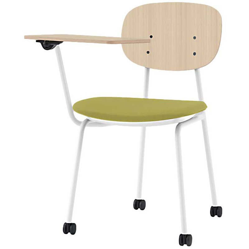 KLD-732DK-WAL6 オリカチェア テーブル付ネスティングタイプ WOODtoneセットカラー：WA  座：ウレタンレザー張り＜配送時組立サービス付＞ 1台 イトーキ 【通販モノタロウ】