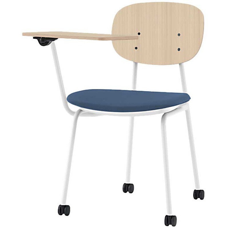 KLD-732DK-WAN2 オリカチェア テーブル付ネスティングタイプ WOODtoneセットカラー：WA  座：ウレタンレザー張り＜配送時組立サービス付＞ 1台 イトーキ 【通販モノタロウ】