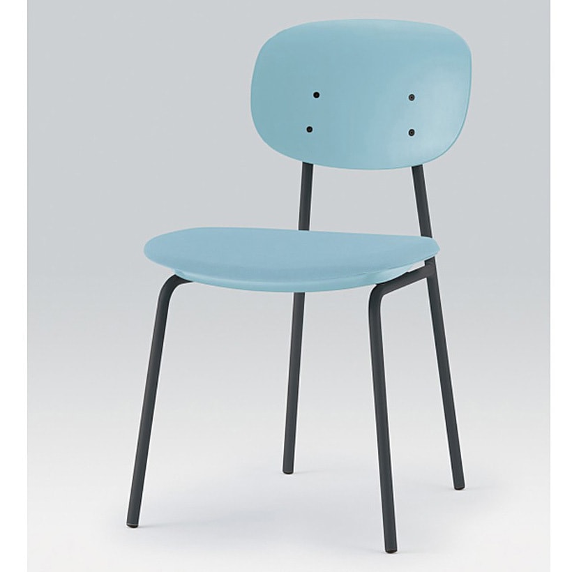 KLD-740PV-T1S5 オリカチェア 4本脚タイプ DUOtone＜配送時組立サービス付＞ イトーキ ブルー 高さ785mm幅460mm奥行520mm  KLD-740PV-T1S5