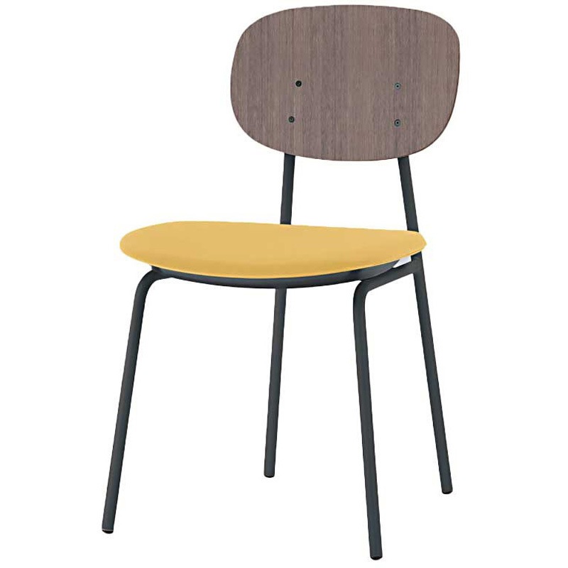 KLD-760C-TNY5 オリカチェア 4本脚タイプ WOODtone セットカラー：TN 座：布地張り＜配送時組立サービス付＞ 1台 イトーキ 【通販モノタロウ】