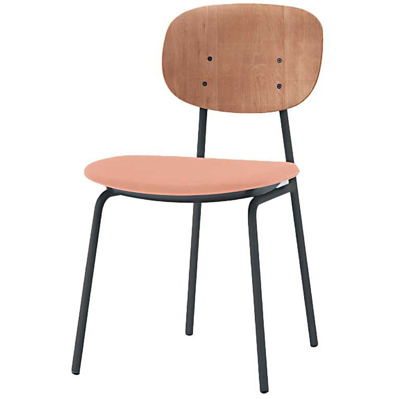 KLD-760C-TTM6 オリカチェア 4本脚タイプ WOODtone セットカラー：TT 座：布地張り＜配送時組立サービス付＞ 1台 イトーキ 【通販モノタロウ】