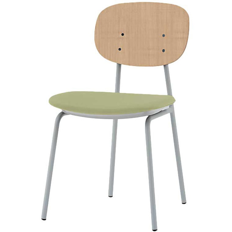 KLD-760C-GDL8 オリカチェア 4本脚タイプ WOODtone セットカラー：GD 座：布地張り＜配送時組立サービス付＞ 1台 イトーキ 【通販モノタロウ】