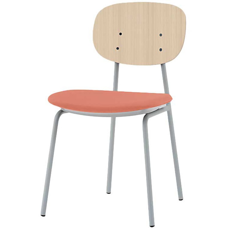 KLD-760C-GAD3 オリカチェア 4本脚タイプ WOODtoneセットカラー：GA  座：布地張り＜配送時組立サービス付＞ 1台 イトーキ 【通販モノタロウ】