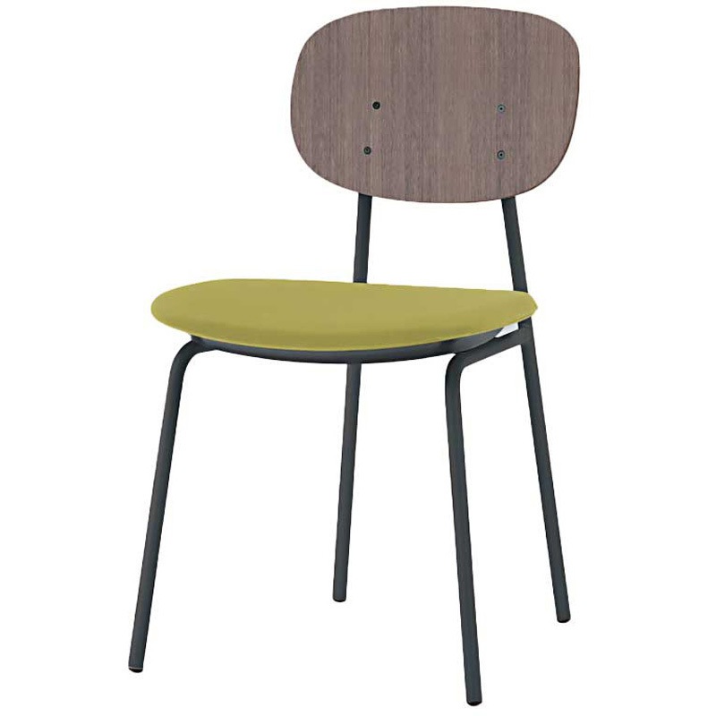 KLD-760DK-TNL6 オリカチェア 4本脚タイプ WOODtoneセットカラー：TN  座：ウレタンレザー張り＜配送時組立サービス付＞ 1台 イトーキ 【通販モノタロウ】