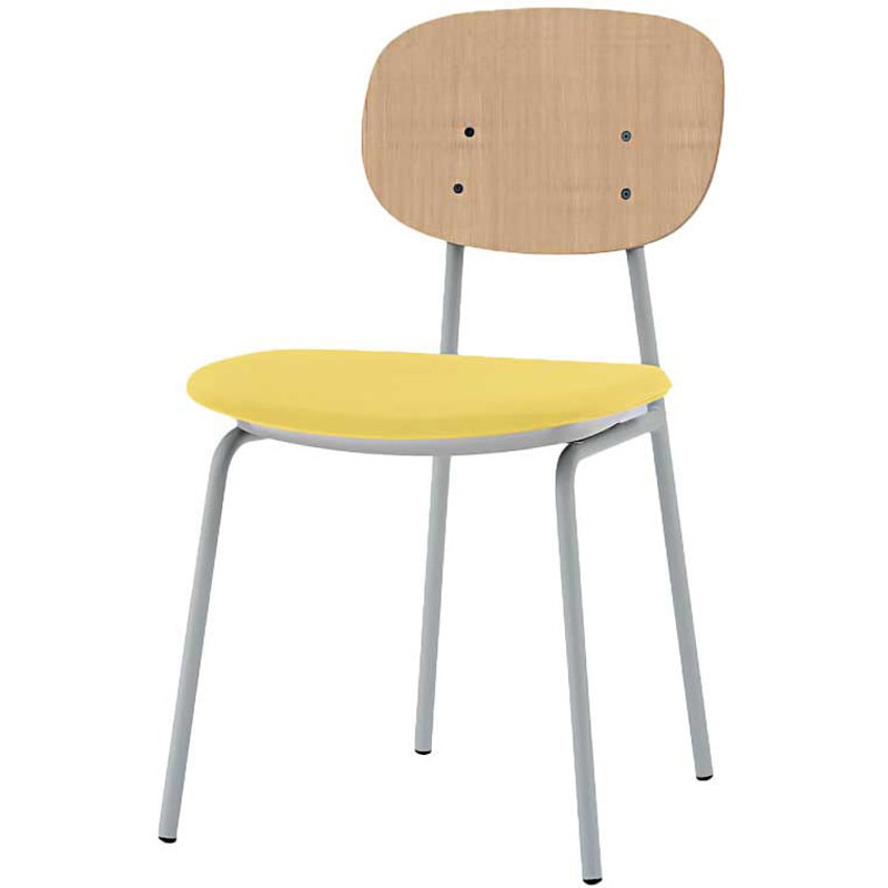 KLD-760DK-GDU5 オリカチェア 4本脚タイプ WOODtoneセットカラー：GD  座：ウレタンレザー張り＜配送時組立サービス付＞ 1台 イトーキ 【通販モノタロウ】