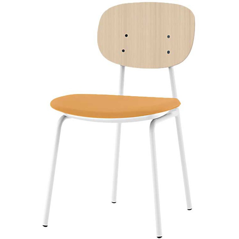 KLD-760DK-WAY8 オリカチェア 4本脚タイプ WOODtoneセットカラー：WA  座：ウレタンレザー張り＜配送時組立サービス付＞ 1台 イトーキ 【通販モノタロウ】