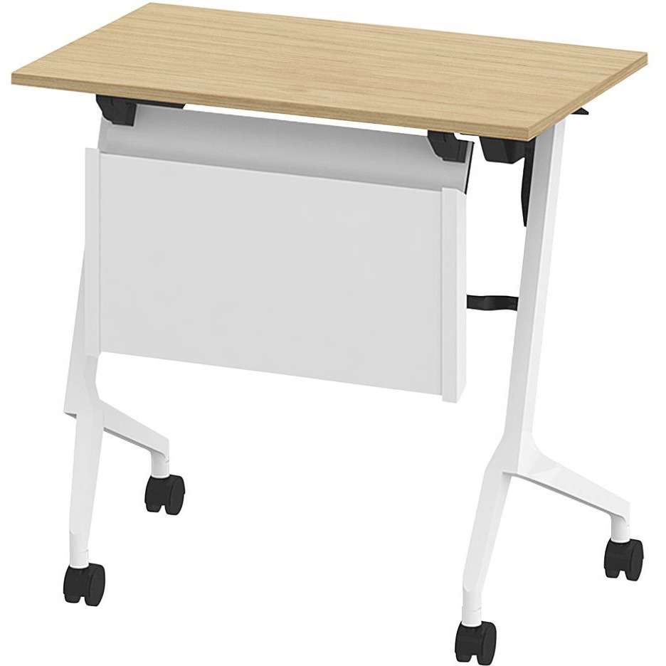 THN-074MS1-W992 折りたたみテーブル スレント 配線ダクト スチール幕板付 棚付＜配送時組立サービス付＞ 1台 イトーキ 【通販モノタロウ】