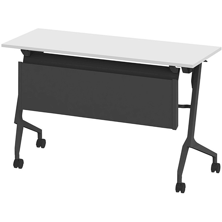 THN-124MS1-T1W9 折りたたみテーブル スレント 配線ダクト スチール幕板付 棚付＜配送時組立サービス付＞ 1台 イトーキ 【通販モノタロウ】 47,988円