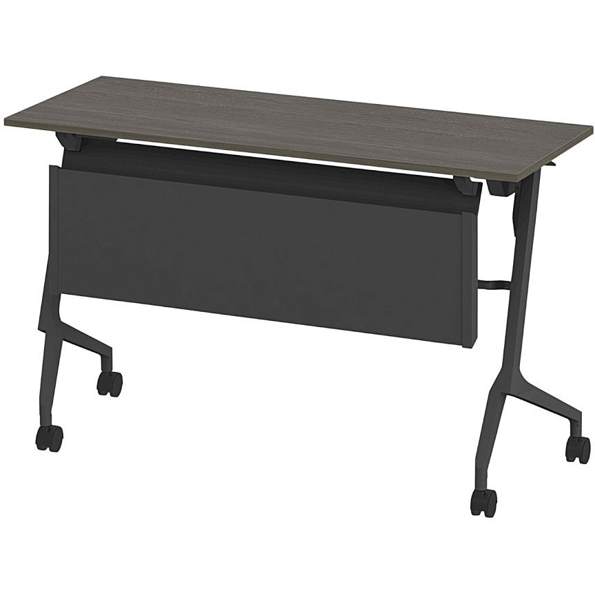 THN-124MX1-T181 折りたたみテーブル スレント 配線ダクト スチール幕板付＜配送時組立サービス付＞ イトーキ 色(天板)71/アッシュドオークD 高さ720mm幅1200mm奥行450mm  THN-124MX1-T181