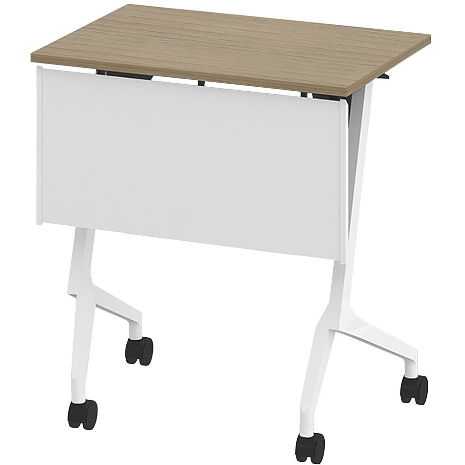 THN-064KS1-W971 折りたたみテーブル スレント 樹脂幕板付 棚付＜配送時組立サービス付＞ イトーキ 色(天板)71/アッシュドオークM 高さ720mm幅650mm奥行450mm  THN-064KS1-W971
