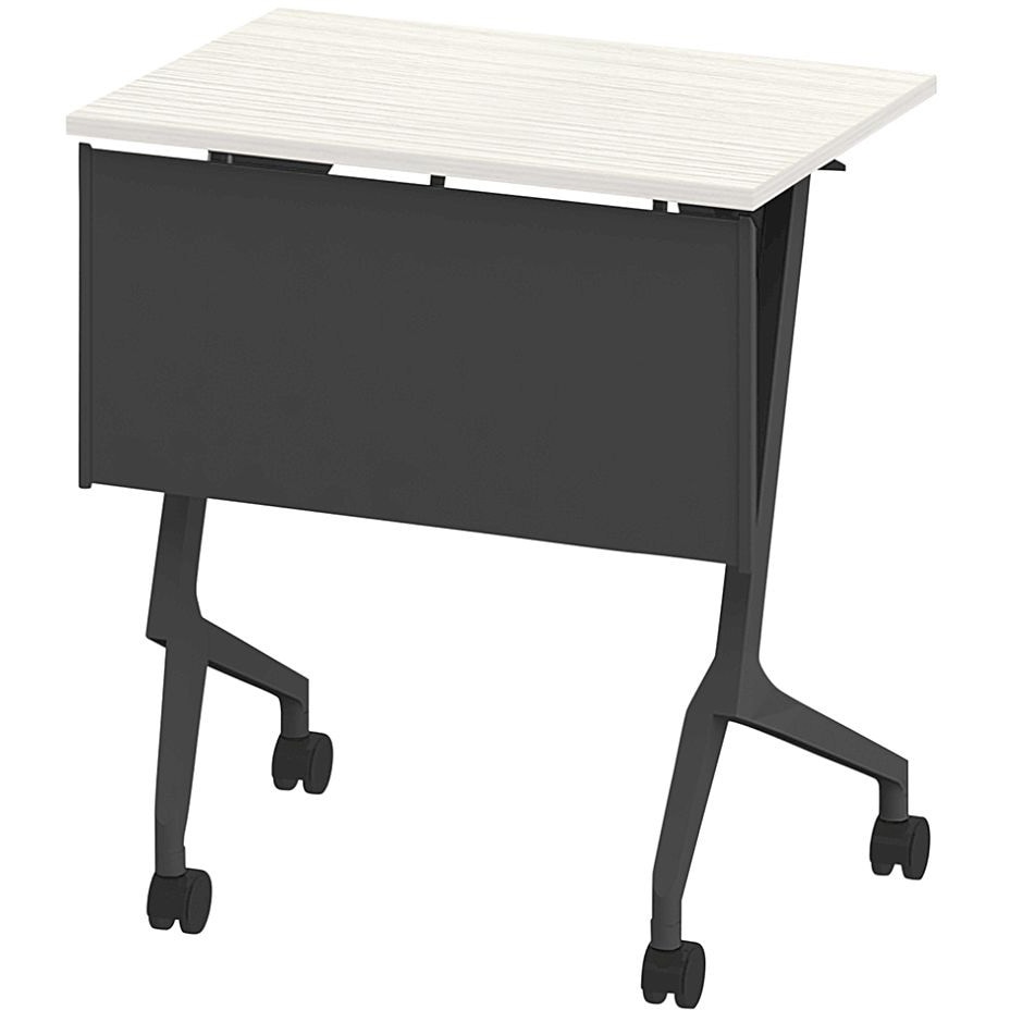 THN-064KS1-T161 折りたたみテーブル スレント 樹脂幕板付 棚付＜配送時組立サービス付＞ イトーキ 色(天板)61/アッシュドパイン 高さ720mm幅650mm奥行450mm  THN-064KS1-T161