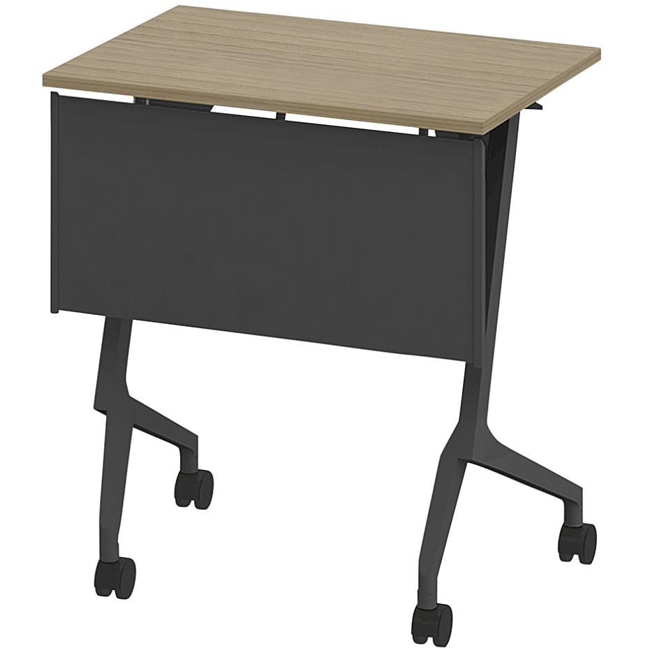THN-064KS1-T171 折りたたみテーブル スレント 樹脂幕板付 棚付＜配送時組立サービス付＞ イトーキ 色(天板)71/アッシュドオークM 高さ720mm幅650mm奥行450mm  THN-064KS1-T171