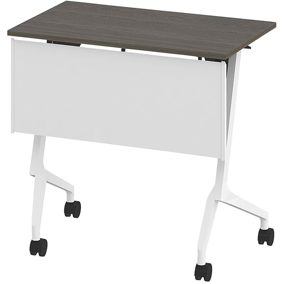 THN-074KS1-W981 折りたたみテーブル スレント 樹脂幕板付 棚付＜配送時組立サービス付＞ イトーキ 色(天板)71/アッシュドオークD 高さ720mm幅750mm奥行450mm  THN-074KS1-W981