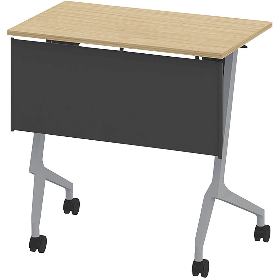 THN-074KX1-Z592 折りたたみテーブル スレント 樹脂幕板付＜配送時組立サービス付＞ イトーキ 色(天板)92/ホワイトオーク 高さ720mm幅750mm奥行450mm  THN-074KX1-Z592