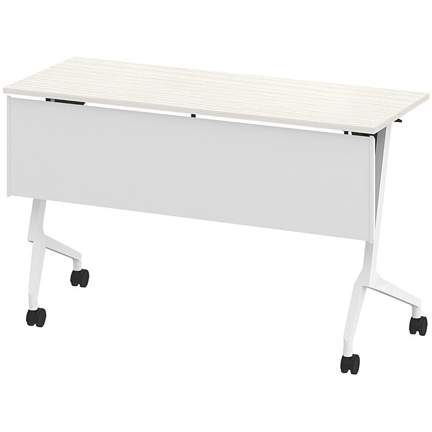 THN-124KX1-W961 折りたたみテーブル スレント 樹脂幕板付＜配送時組立サービス付＞ イトーキ 色(天板)61/アッシュドパイン 高さ720mm幅1200mm奥行450mm  THN-124KX1-W961