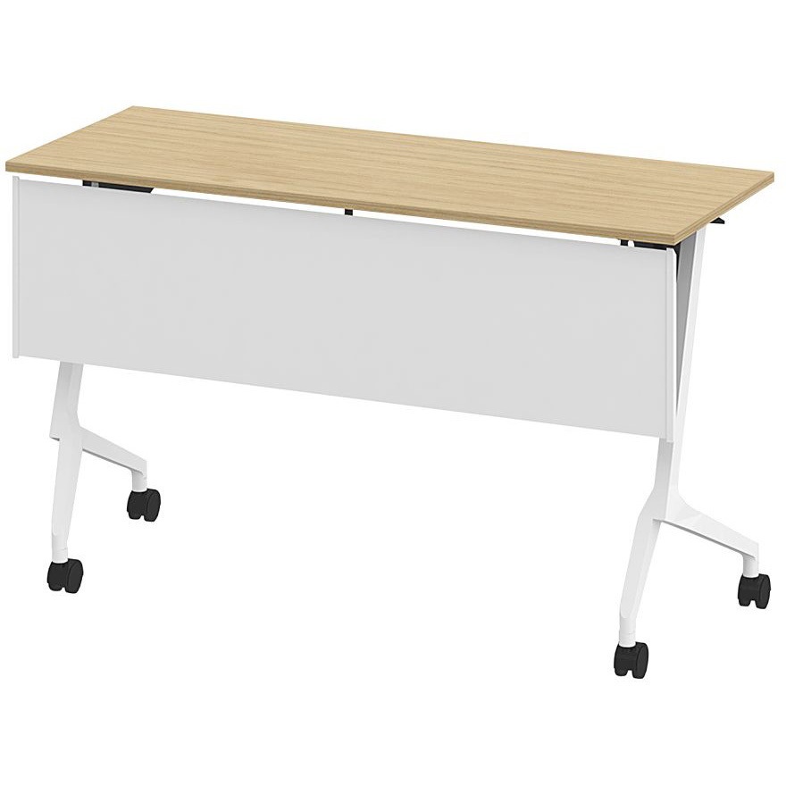 THN-124KX1-W992 折りたたみテーブル スレント 樹脂幕板付＜配送時組立サービス付＞ イトーキ 色(天板)92/ホワイトオーク 高さ720mm幅1200mm奥行450mm  THN-124KX1-W992