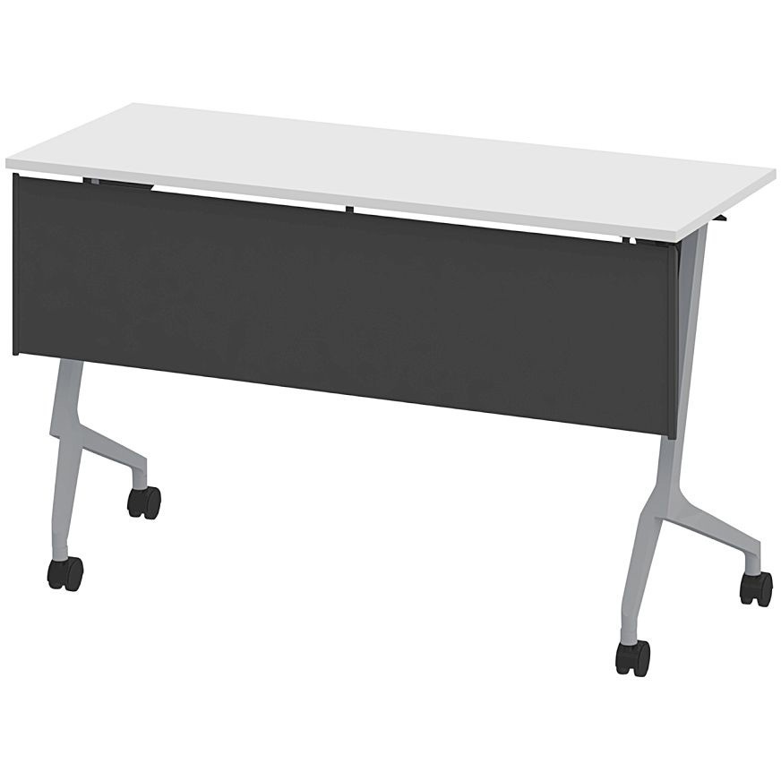 THN-124KX1-Z5W9 折りたたみテーブル スレント 樹脂幕板付＜配送時組立サービス付＞ イトーキ 色(天板)W9/ホワイト 高さ720mm幅1200mm奥行450mm  THN-124KX1-Z5W9