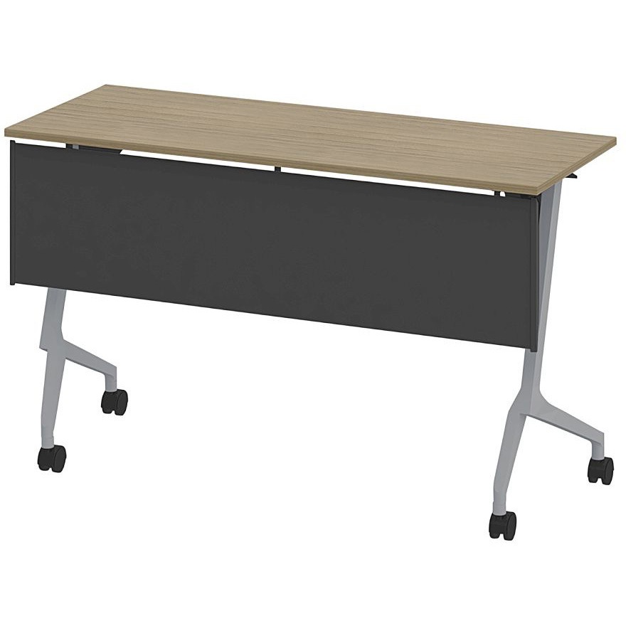 THN-124KX1-Z571 折りたたみテーブル スレント 樹脂幕板付＜配送時組立サービス付＞ イトーキ 色(天板)71/アッシュドオークM 高さ720mm幅1200mm奥行450mm  THN-124KX1-Z571