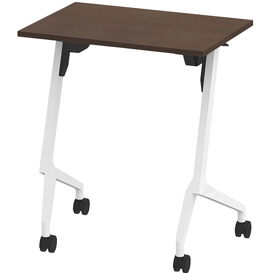 THN-064LS1-W982 折りたたみテーブル スレント 棚付＜配送時組立サービス付＞ イトーキ 色(天板)82/ブラックウォールナット 高さ720mm幅650mm奥行450mm  THN-064LS1-W982