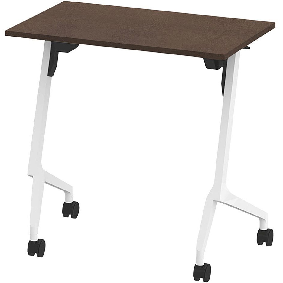 THN-074LS1-W982 折りたたみテーブル スレント 棚付＜配送時組立サービス付＞ イトーキ 色(天板)82/ブラックウォールナット 高さ720mm幅750mm奥行450mm  THN-074LS1-W982