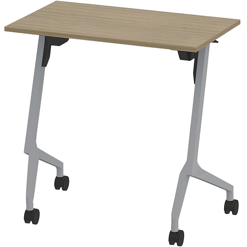 THN-074LS1-Z571 折りたたみテーブル スレント 棚付＜配送時組立サービス付＞ イトーキ 色(天板)71/アッシュドオークM 高さ720mm幅750mm奥行450mm  THN-074LS1-Z571