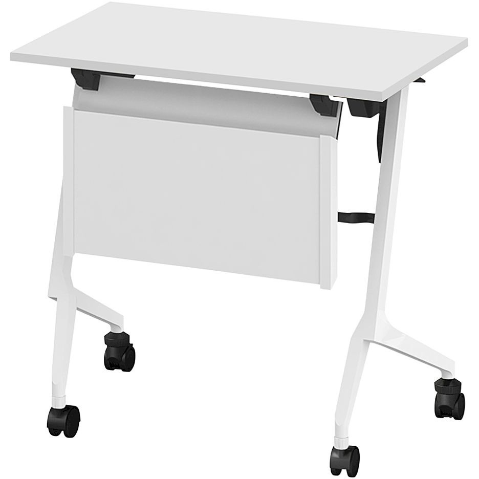 THN-074MXL-W9W9 折りたたみテーブル スレント 配線ダクト スチール幕板付 リフトロックキャスター＜配送時組立サービス付＞ 1台 イトーキ 【通販モノタロウ】