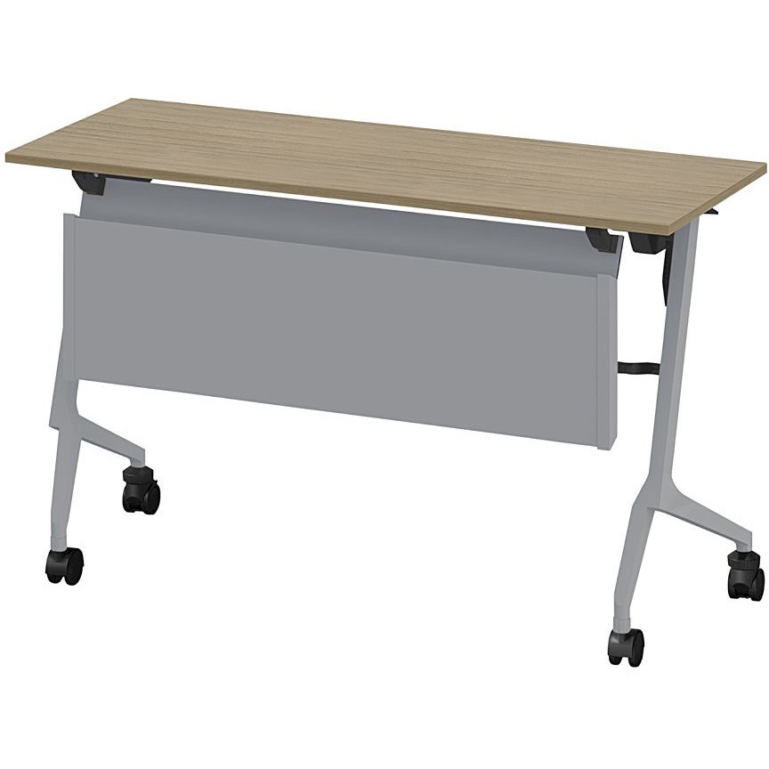 THN-124MXL-Z571 折りたたみテーブル スレント 配線ダクト スチール幕板付 リフトロックキャスター＜配送時組立サービス付＞ 1台 イトーキ 【通販モノタロウ】