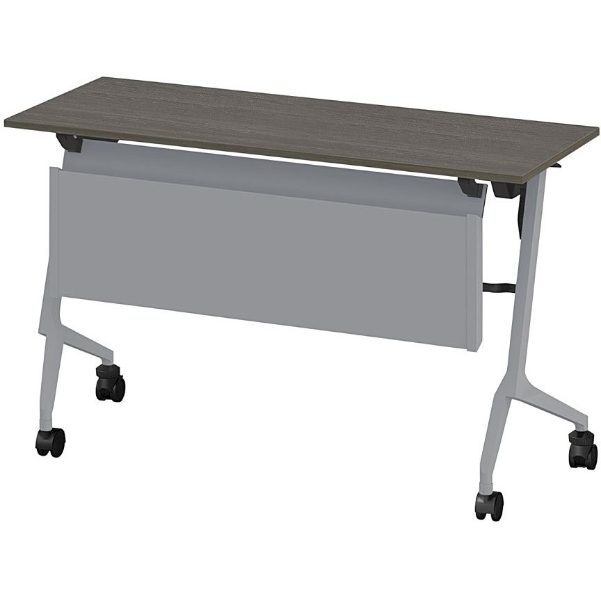 THN-124MXL-Z581 折りたたみテーブル スレント 配線ダクト スチール幕板付 リフトロックキャスター＜配送時組立サービス付＞ 1台 イトーキ 【通販モノタロウ】